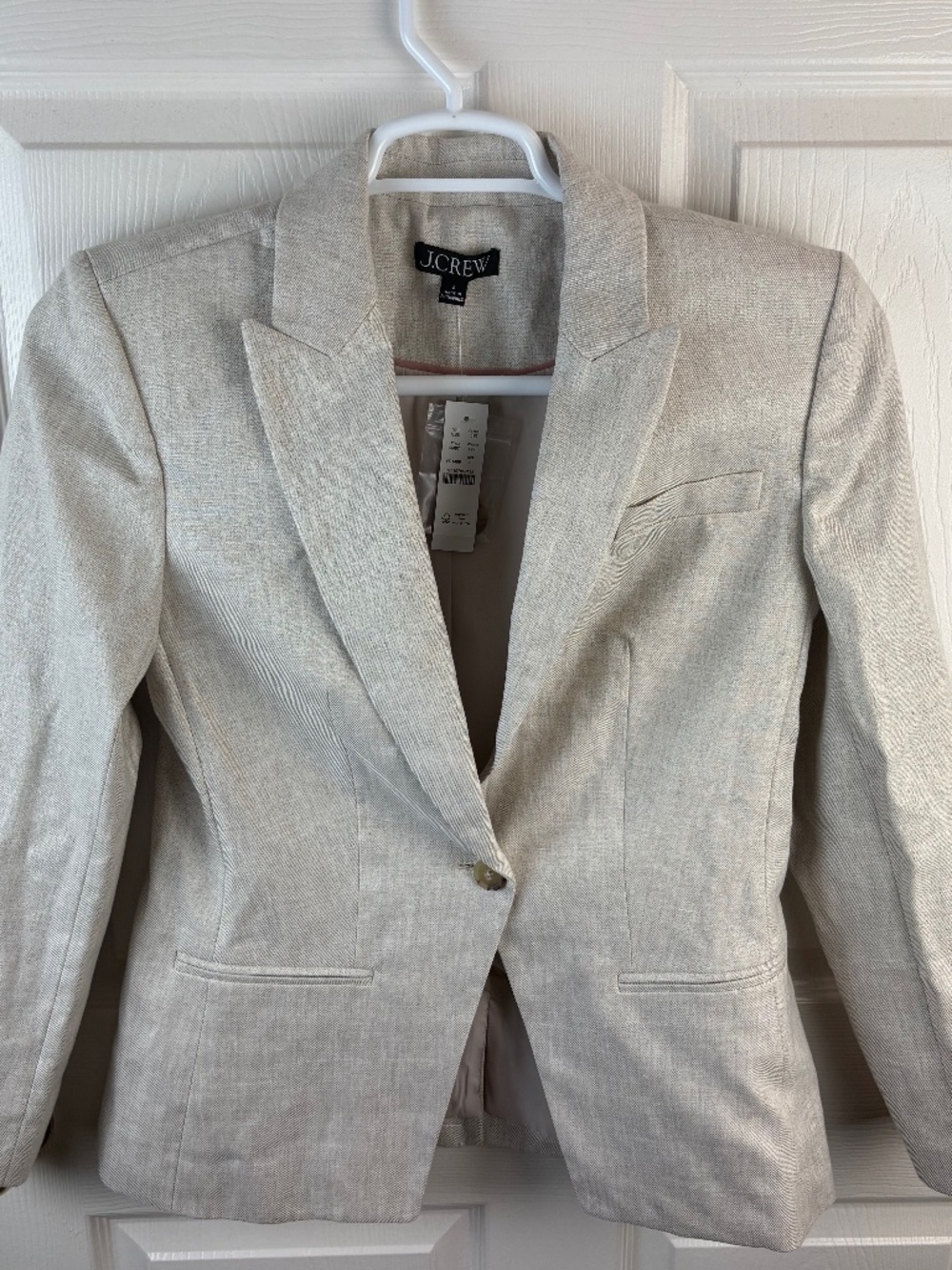 J.Crew Alexandra Stretch Linen Blend Blazer
